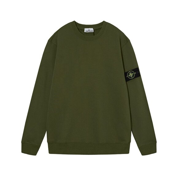 Stone Island Olive Green Sweatshirt - Picture 1 of 2